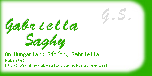gabriella saghy business card